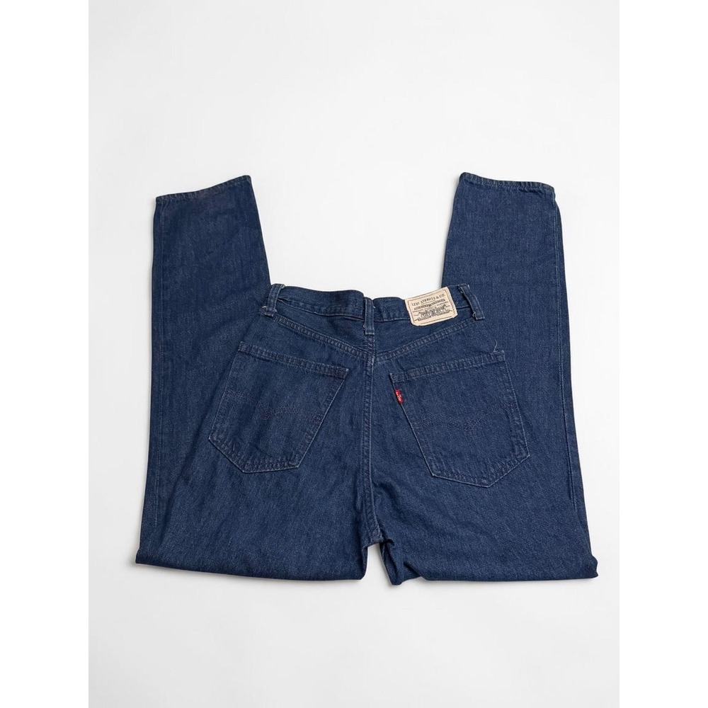 Levis High Slim Straight Jeans Dark Wash Denim Blue High Rise 25